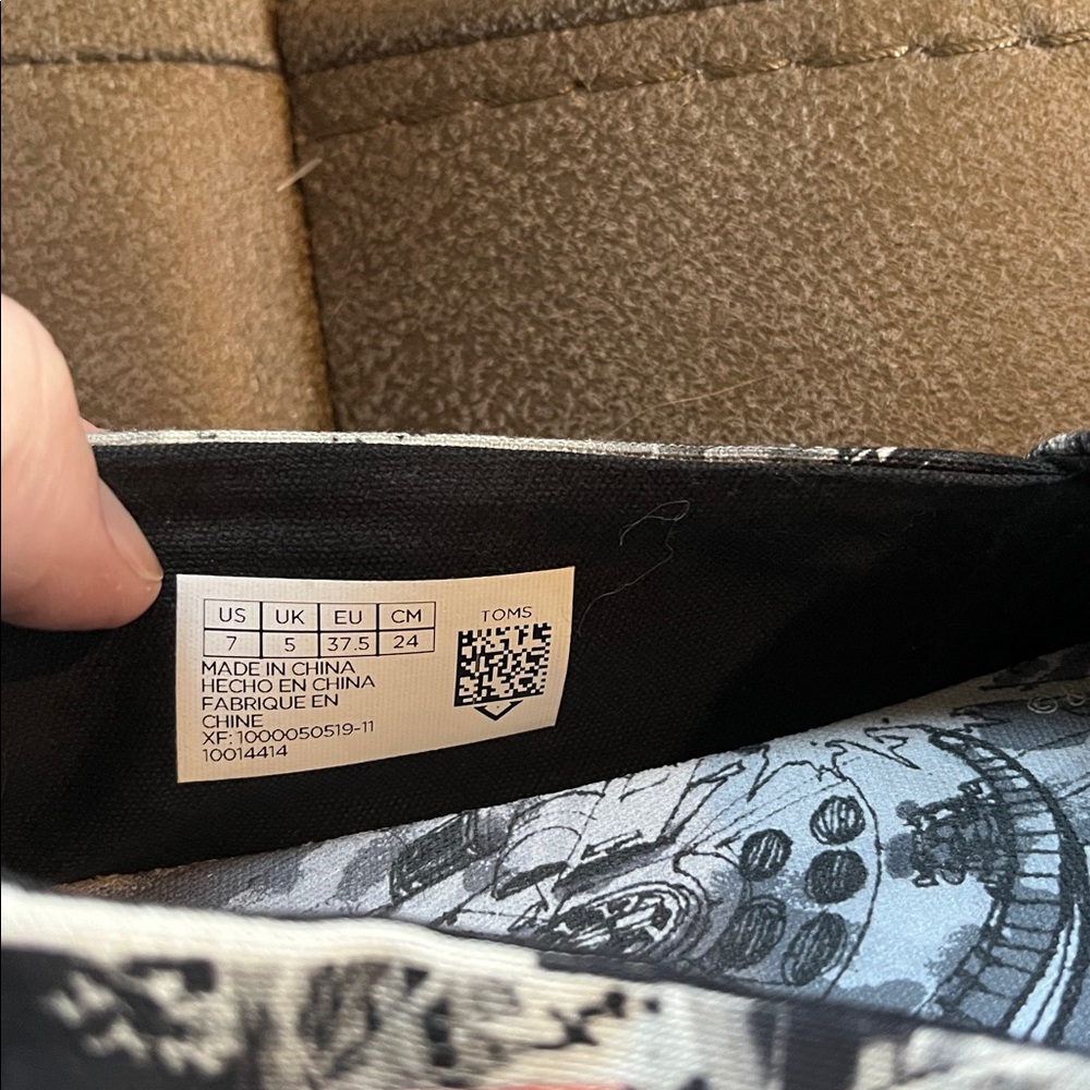Star Wars Death Star TOMS Slip On Shoes - Picture 9 of 9